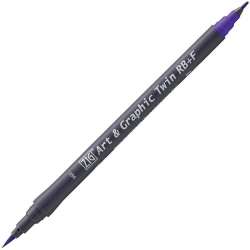 Zig - Zig Art&Graphic Twin RB+F Çift Uçlu Çizim Kalemi 660 Deep Violet