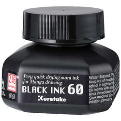 Zig - Zig Black Ink 60ml Siyah Mürekkep