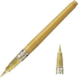 Zig - Zig Brush Marker Pen Fırça Uçlu Kalem Gold No:60