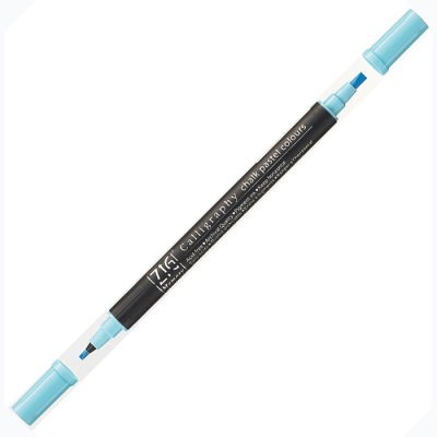 Zig Calligraphy Chalk Pastel Çift Uçlu Kalem 2mm-3.5mm Blue