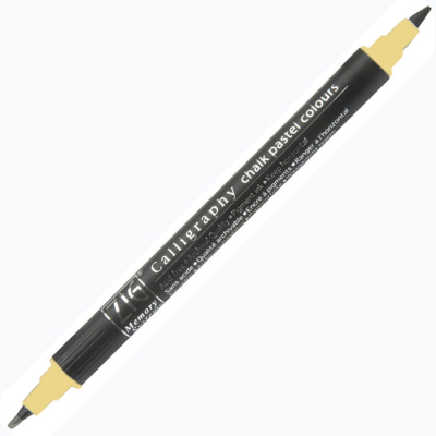 Zig Calligraphy Chalk Pastel Çift Uçlu Kalem 2mm-3.5mm Yellow