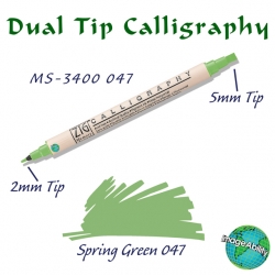 Zig - Zig Calligraphy Çift Uçlu Kaligrafi 2mm + 5mm 047 Spring Green