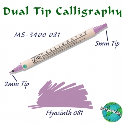 Zig - Zig Calligraphy Çift Uçlu Kaligrafi Kalemi 2mm + 5mm 081 Hyacinth