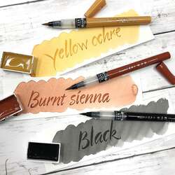 Zig Cambio Tambien Medium Brush Tip Fırça Uçlu Kalem 6lı Set - 3