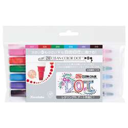 Zig - Zig Clean Color Dot Çift Uçlu Marker Kalem 6lı Set