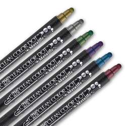 Zig Clean Color Dot Çift Uçlu Marker Kalem 6lı Set Metalik - 4