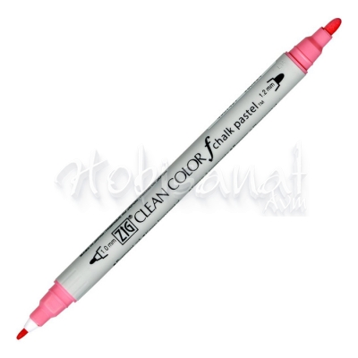 Zig Clean Color f Chalk Pastel Çift Uçlu Marker Kalem Pink 021