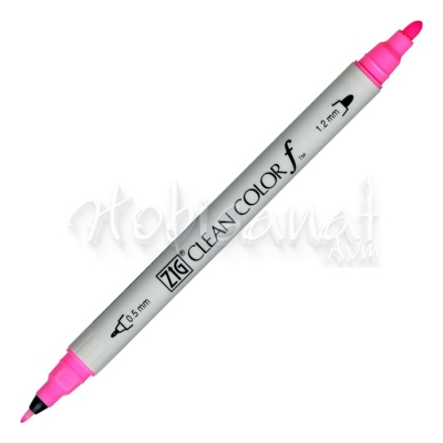 Zig Clean Color f Çift Uçlu Marker Kalem Fluorescent Pink 003