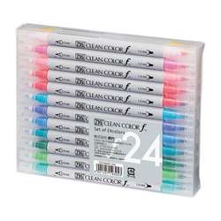 Zig - Zig Clean Color f Çift Uçlu Marker Kalem 24lü Set