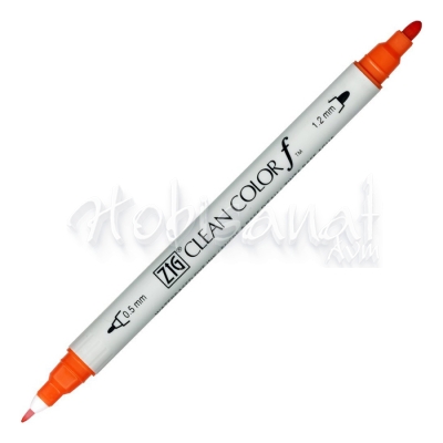 Zig Clean Color f Fırça Uçlu Marker Kalem Scarlet Red 023