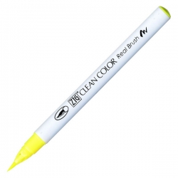 Zig - Zig Clean Color Real Brush Fırça Uçlu Marker 001 Fl Yellow