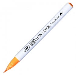 Zig - Zig Clean Color Real Brush Fırça Uçlu Marker 002 Fl Orange