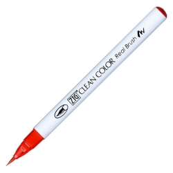 Zig - Zig Clean Color Real Brush Fırça Uçlu Marker Kalem 020 Red