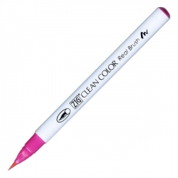 Zig - Zig Clean Color Real Brush Fırça Uçlu Marker Kalem 025 Pink
