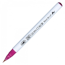 Zig - Zig Clean Color Real Brush Fırça Uçlu Marker Kalem 027 Dark Pink