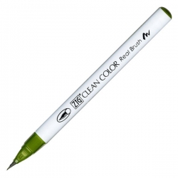 Zig - Zig Clean Color Real Brush Fırça Uçlu Marker 043 Olive Green