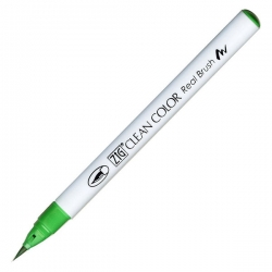 Zig - Zig Clean Color Real Brush Fırça Uçlu Marker 048 Emerald Green