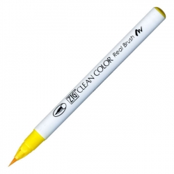 Zig - Zig Clean Color Real Brush Fırça Uçlu Marker Kalem 050 Yellow