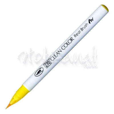 Zig Clean Color Real Brush Fırça Uçlu Marker Kalem 050 Yellow