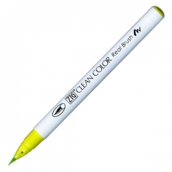 Zig - Zig Clean Color Real Brush Fırça Uçlu Marker 053 Yellow Green