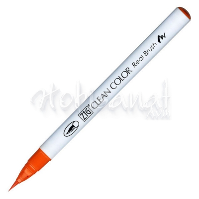 Zig Clean Color Real Brush Fırça Uçlu Marker Kalem 070 Orange