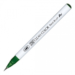 Zig - Zig Clean Color Real Brush Fırça Uçlu Marker 400 Marine Green