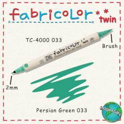 Zig - Zig Fabricolor Çift Uçlu Kumaş Kalemi 033 Persian Green