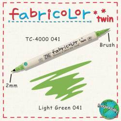 Zig - Zig Fabricolor Twin Çift Uçlu Kumaş Boyama Kalemi 041 Light Green