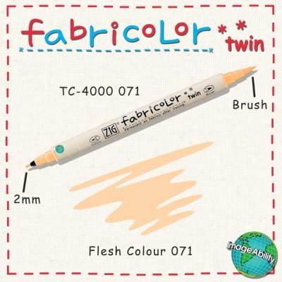 Zig Fabricolor Twin Çift Uçlu Kumaş Boyama Kalemi 071 Flesh