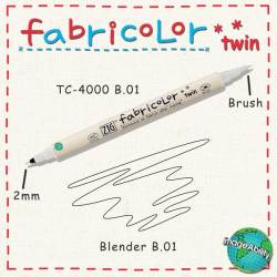 Zig - Zig Fabricolor Twin Çift Uçlu Kumaş Boyama Kalemi B.01 Blender