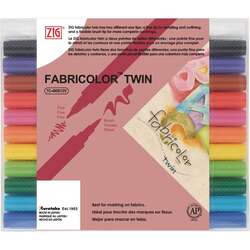 Zig - Zig Fabricolor Twin Çift Uçlu Kumaş Kalemi 12li Set