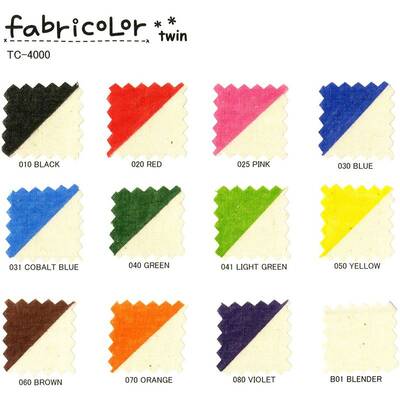 Zig Fabricolor Twin Çift Uçlu Kumaş Kalemi 12li Set