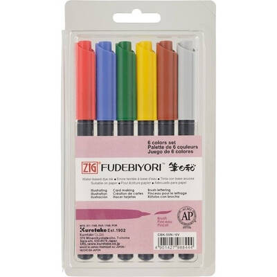 Zig Fudebiyori Brush Pen Yaldızlı 6lı