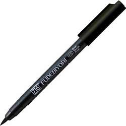 Zig - Zig Fudebiyori Brush Pen Yaldızlı 010 Black