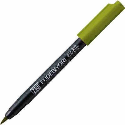 Zig Fudebiyori Brush Pen Yaldızlı 043 Olive Green