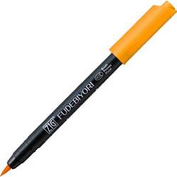 Zig - Zig Fudebiyori Brush Pen Yaldızlı 052 Bright Yellow
