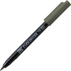 Zig - Zig Fudebiyori Brush Pen Yaldızlı 094 Gray Brown