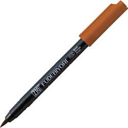 Zig - Zig Fudebiyori Brush Pen Yaldızlı 602 Deep Reddish Brown