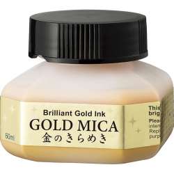 Zig - Zig Gold Mica Metalik Altın Mürekkep 60ml BA301-6