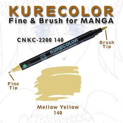 Zig - Zig Kurecolor Brush for Manga Çizim Kalemi 140 Mellow Yellow
