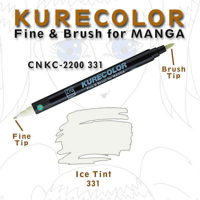 Zig Kurecolor Fine & Brush for Manga Çizim Kalemi 331 Ice Tınt