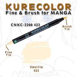 Zig - Zig Kurecolor Fine & Brush for Manga Çizim Kalemi 423 Vanilla