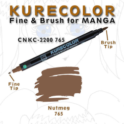 Zig - Zig Kurecolor Fine & Brush for Manga Çizim Kalemi 765 Nutmeg