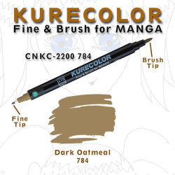 Zig - Zig Kurecolor Brush for Manga Çizim Kalemi 784 Dark Oatmeal