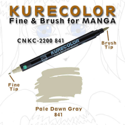 Zig - Zig Kurecolor Brush for Manga Çizim Kalemi 841 Pale Dawn Gray