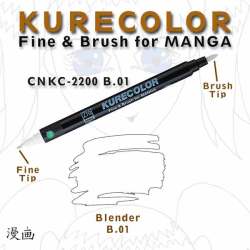 Zig - Zig Kurecolor Fine & Brush for Manga Çizim Kalemi B01 Blender
