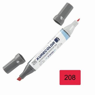 Zig Kurecolor KC3000 Twin S Marker 208 Carmine Red