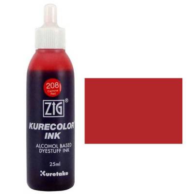 Zig Kurecolor Refill Ink Mürekkep 208 Carmin Red 25ml