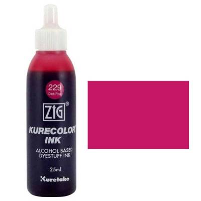 Zig Kurecolor Refill Ink Mürekkep 229 Dark Pink 25ml