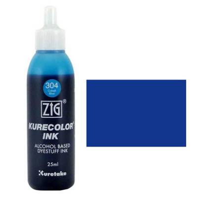 Zig Kurecolor Refill Ink Mürekkep 304 Cobalt Blue 25ml